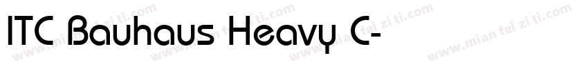 ITC Bauhaus Heavy C字体转换